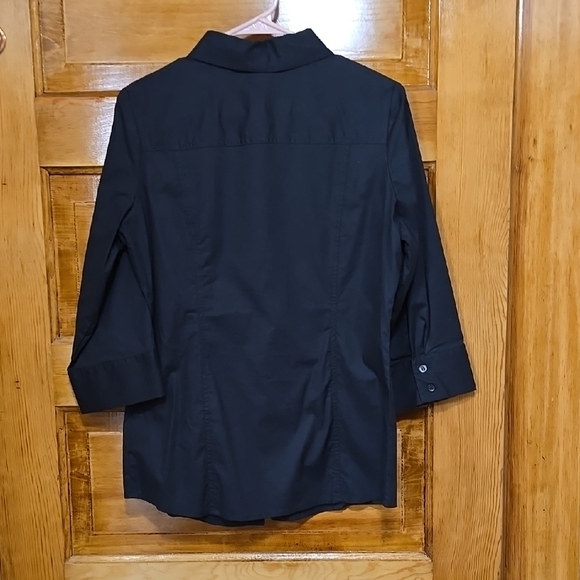 Bobbie Brooks Black Button Down Shirt M - Picture 3 of 3